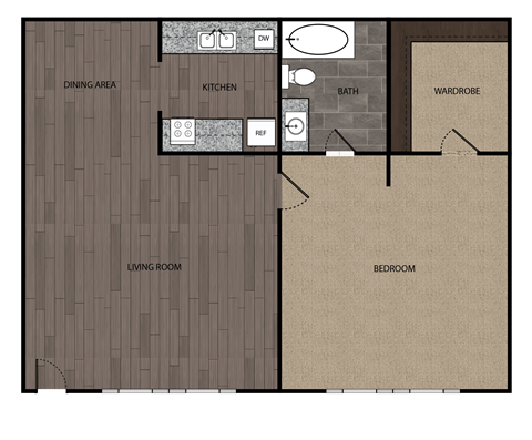 the marquis | 1 bedroom floor plan